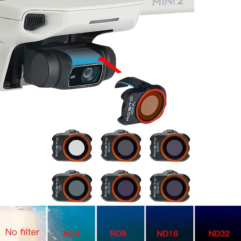 A DJI Mini 2 3 Kamera Objektív Szűrő Optikai Üveg Meghatározott UV ND CPL 4/8/16/32 NDPL Kiegészítő DJI Mavic MINI 1/2/SE Drón Szűrő - 0