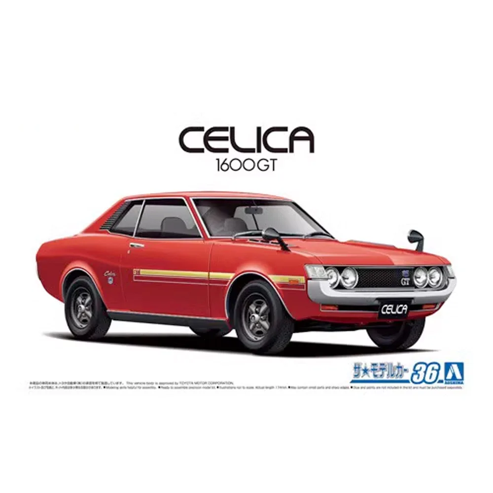 Aoshima 05913 1/24 Skála TA22 Celica 1600GT Racing Sport Jármű, Autó, Kézzel készített Hobbi, Játék, Műanyag Modell Építési Szerelési Készlet - 0