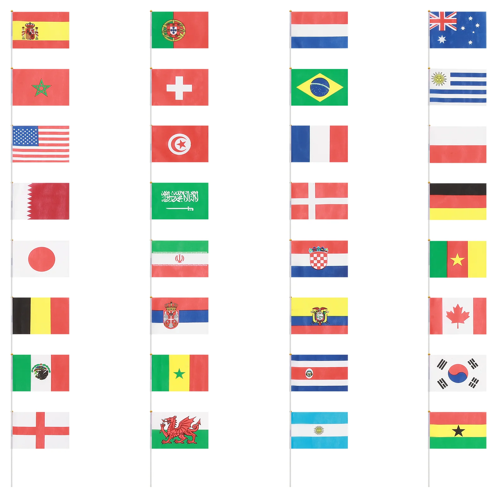 Kézi Nemzeti Zászlót Nemzetközi Világ Ország Zászló Zászlók Bar Party Dekoráció Kéz integetett zászló országok - 0