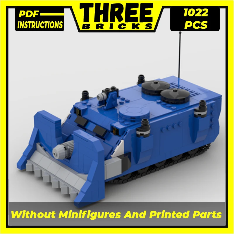 Műszaki együttműködési megállapodás Tégla Modell Katonai Vindicator Siege Tank Moduláris építőkövei Ajándékok, Játékok DIY Készletek Összeállítása - 0