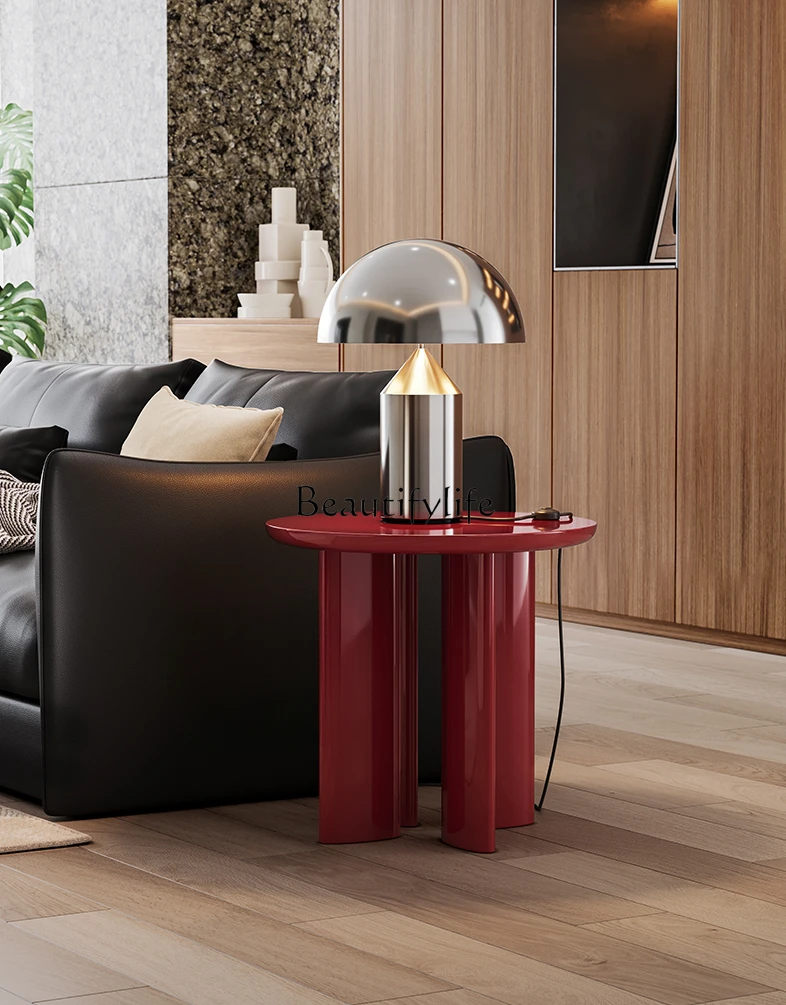 Olasz Oldalsó Asztal Modern Design, Minimalista Nappali Dohányzóasztal - 0