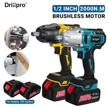 Drillpro 2000N.M Magas Nyomaték Brushless Elektromos ütvecsavarozó 1/2