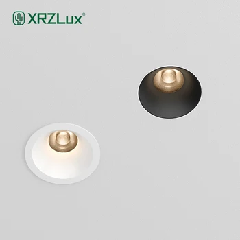 XRZLux Mini LED Spot Lámpa 55mm Kivágás Mérete Süllyesztett Tükröződésmentes COB LED Mélysugárzók CRI97 Alumínium 8W 10W Mennyezeti Spotlámpa