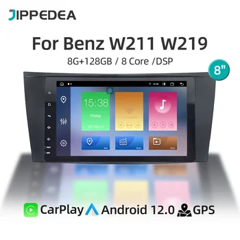 Autórádió CarPlay Android 12 Multimédia Lejátszó Benz W211 W219 W209 2005-2010 Automatikus GPS Navigációs 4G WiFi, Bluetooth Fejegység