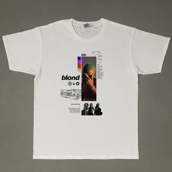 Frank Szőke Hip-Hop t-shirt Rapper Harajuku Streetwear Vintage Pamut Férfi póló Új TEE TSHIRT Női felsők