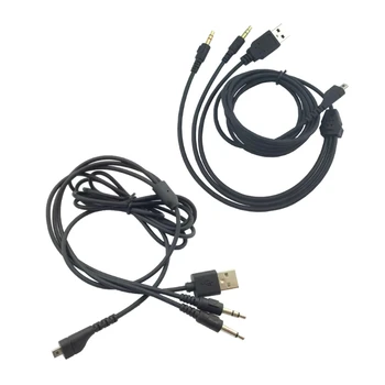 1,8 m USB Kábel Vonal 3,5 mm-es Kábel Elosztó Kábel Arctis 3/Arctis 5/Arctis 7/Arctis Gaming Headset Tartozékok