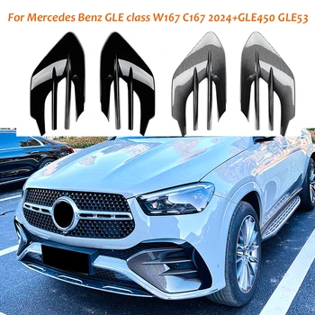 A Mercedes-Benz GLE osztály W167 C167 2024+GLE450 GLE53 AMG Első Lökhárító Ködlámpa világítás Hűtőrács Grill Fedél Keret Test Kit