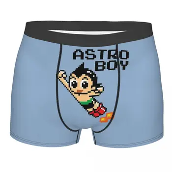 Pixellated Karakter Hatalmas Atom Astroboy Tetsuwan Atom Alsónadrág Pamut Bugyit Férfi Fehérnemű Nyomtatás Nadrág boxeralsót