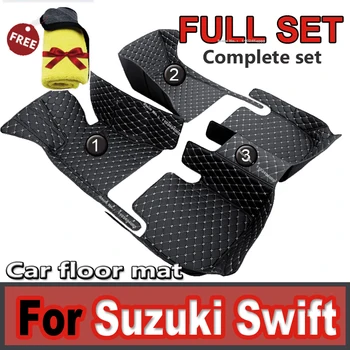 Bőr Autó Szőnyeg A Suzuki Swift AZG412 413D 414 2011~ 2017 5door Vízálló Pad Kocsi Padló Szőnyeg, Lábtörlő Szőnyeg, Autó Tartozékok
