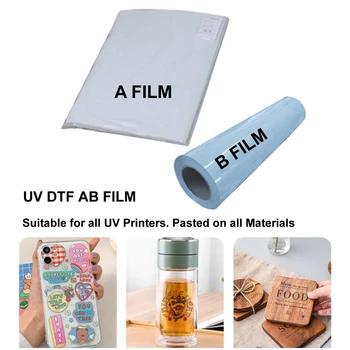 100 db-os UV-E AB Film A3 vízálló, LOGÓ, transzfer matrica UV Nyomtató
