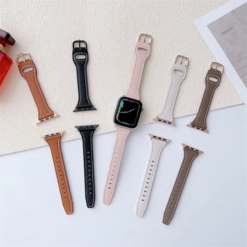 Divat Wemon Kis Derék Valódi Bőr Watchband Apple óraszíj Ultra Sorozat/8/7/6/SE/5/4 49mm, 41 mm-es 45mm 44mm 40mm