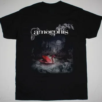 AMORPHIS CSENDES VIZEK T-Shirt Rövid Ujjú Fekete Pamut Férfi S 2345XL BE597