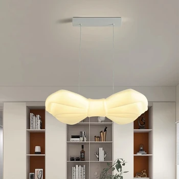 Modern Íj Csomót LED Medál Lámpa, Designer, Kreatív Étkező, Hálószoba Lámpa, Nappali, lakberendezés Mennyezeti lámpa, Csillár