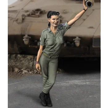 1/35 Gyanta Katona Modell Készlet Modern Katonai Téma Izrael Női Katona, Modellezés GK Összeszerelt, valamint Festetlen DIY Játékok