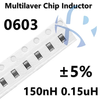 (50pcs) 0603 150nH 0.15 uH 1NH 1.2/2.2/3.3/4.7/10/22/33/47/68/82/100NH ±0.3 NH ±5% - OS SMD Multilaver Chip Magas Frekvenciájú Tekercs
