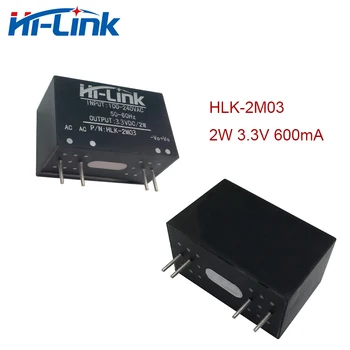 Ingyenes Szállítás 2db HLK-2M03 2W 3.3 V 600mA az AC / DC Tápegység Modul Elektronikai Magas Hatásfok, Intelligens Háztartási
