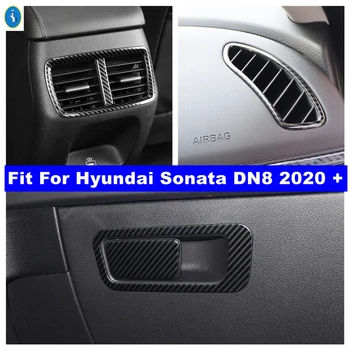 Műszerfal Hátsó Szellőző Outlet / Kesztyű Tároló Doboz Fedelét Berendezés Alkalmas Hyundai Sonata DN8 2020 - 2023 Szénszálas Tartozékok
