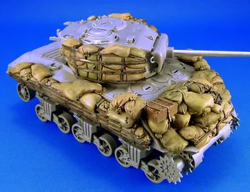Festetlen Készlet 1/35 Sherman M4A3 sandbag Páncél szett nem tartalmazza tartály ábra Történelmi Alak Gyanta Készlet modell