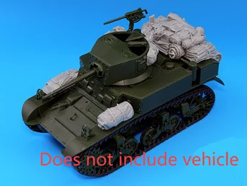 1:35-Skála Gyanta, Die-cast Páncélozott Jármű M3A1 Alkatrész Módosítás Nem Tartalmaz Festetlen Tank Modell