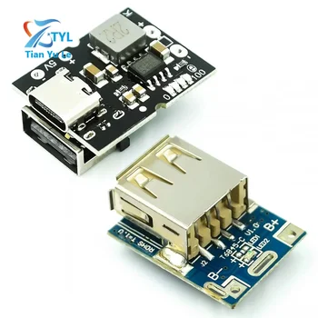 C-típusú USB 5V 2A Boost Konverter Step-Up Power Modul Lítium Akkumulátor Töltés Védelem Board LED Kijelző USB DIY Töltő