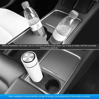 Tároló Doboz Autó középkonzol Víz pohártartó Élelmiszer Birtokosa a Modell 3/Y