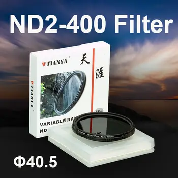 WTIANYA 40.5 mm ND2-400 Fader Változó ND Semleges Szűrő 40.5 mm DSLR Fényképezőgép-Állítható ND2 ND4 ND8, hogy ND400