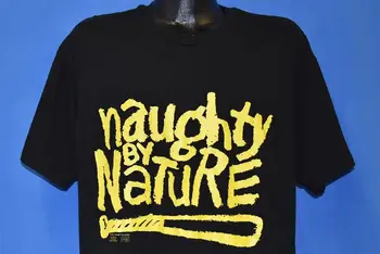 90-es évek Naughty by Nature-OPP 1991 Hip Hop Rap Pólók T-shirt Extra
