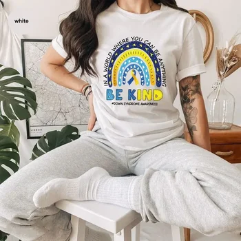 Egy olyan Világban, Ahol az lehetsz, ami a T-Shirt Kedves póló Divat Alkalmi Pamut Kerek Nyakú Női ruházat Rövid Ujjú Felső, Póló