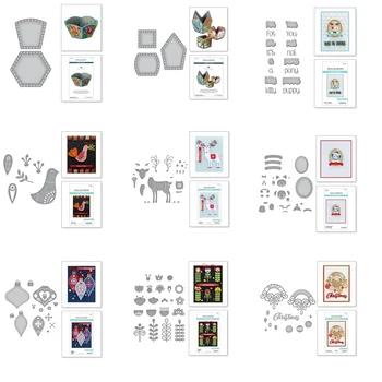 Karácsonyi design fél átlátszó bélyeget DIY scrapbook kézműves kártya készítés