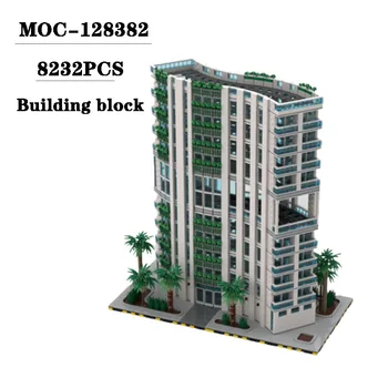 Új MOC-128382 Építészet, Város, Utca Jelenet Splicing Játék Modell Felnőtt, illetve Gyermek Születésnapja, Karácsony Játék, Ajándék, Dekoráció
