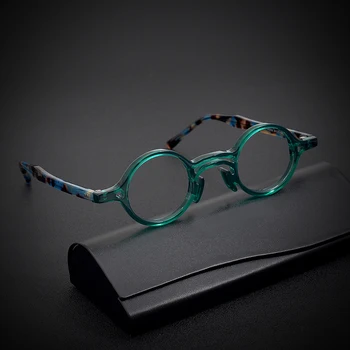 Retro Kis Kerek Optikai Szemüveg Keretek, Férfiak, Nők, Vintage Rövidlátás Receptet Szemüveg Magas Minőség-Acetát Divat Szemüveg