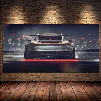 Gyémánt-Mozaik Kép 911 GT Hátsó Nézet Szuperautó Autó Strasszos Gyémánt Festmény keresztszemes Hímzés Wall Art