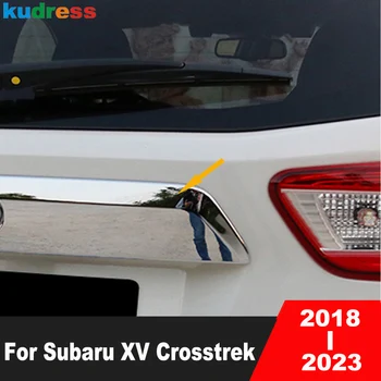 Hátsó Csomagtartó-Fedél Fedél Kárpitozás, Subaru XV Crosstrek Impreza SUV 2018-2020 2021 2022 2023 Chrome Autó Hátsó Szalag Kiegészítők