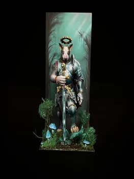 Unassambled 1/24 86MM ŐSI fantasy katona álljon ábra Gyanta ábra miniatűr modelleket, Festetlen