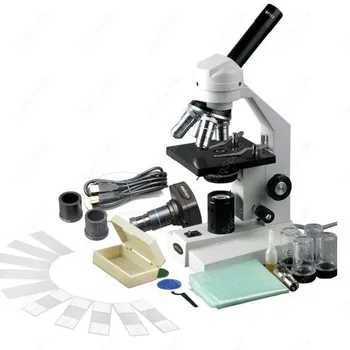 Speciális Összetett Mikroszkóp-AmScope Kellékek 40X-2500X Speciális Összetett Mikroszkóp USB Digitális Fényképezőgép & 10pc Dia Készlet