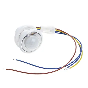 40 mm-es LED-PIR Érzékelő, Mozgásérzékelő Kapcsoló a Késleltetés Adjustab