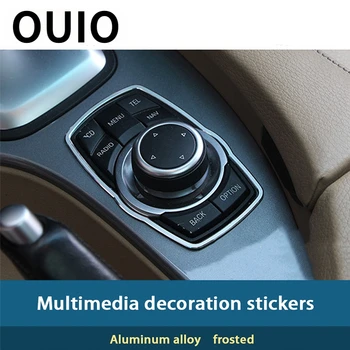 OUIO bmw e60 Alumínium Belső Központi vezérlőegység Shift Panel, Dekorációs Fedelet, Trim 2008-2010 5 sorozat tartozékok