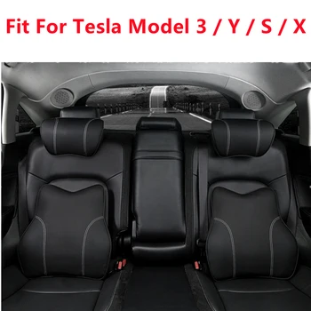 Nyakpárna A Tesla Modell 3 Modell X Modell S Y Első Ülés Ágyéki Teljes Védelme Memory Foam Párna Fejtámla Derék Támogatás Pad
