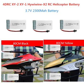 4DRC XY-2 XY-1 Hywiwine-X2 RC Gép alkatrész 3,7 V 2300MAH Akkumulátor CH604 CH528 80 cm-es Hatalmas Rc Helikopter Akkumulátor Tartozékok