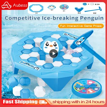 Trend Gyerek Játékok, Szülő-Gyermek, Család Fél Mentés Pingvin Ice Block Breaker Csapda Gyerekek Felnőtt Társasjáték Stresszoldó Fidget Játékok