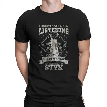 Klasszikus Zenekar A STYX Grand Illúzió T-Shirt-Sleeve Férfi Pamut póló STYX Rövid Ujjú Póló Születésnapi Ajándék, Ruha