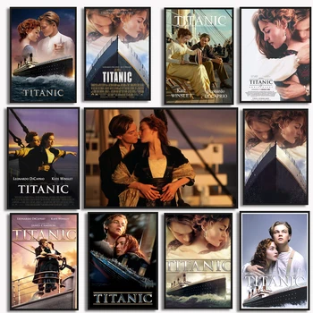 Retro Klasszikus Skandináv Film A Titanic Poszter Esztétikai Hajót Vitorlás Vászon Festmény Wall Art Freskó Szerető, Ajándék A Szobában Lakberendezés