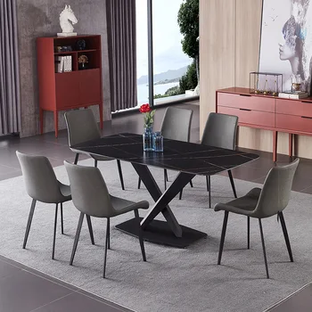 Olasz modern minimalista rock igazgatóság kis egység étkező asztal minimalista háztartási étkező asztal Skandináv márvány asztal