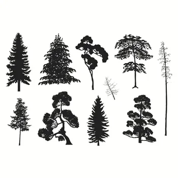 A fák sorozat Tiszta Bélyegző Pecsét DIY Scrapbooking Kártya Átlátszó Bélyeget, Hogy fotóalbum Kézműves Dekorációs Új Bélyegek