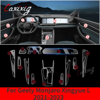 A Geely Monjaro 2023 Kx11 Xingyue L 2021 2022 Autó Belső középkonzol Átlátszó TPU Védőfólia Anti-scratc Javítás
