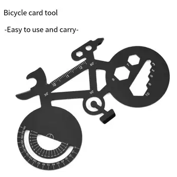Többfunkciós Csavarkulcs Rozsdamentes Acél Kézi Szerszámok Kreatív Sörnyitó Kerékpár Kártyát, Kulcsokat Többfunkciós Kerti Hordozható Eszköz Beállítása
