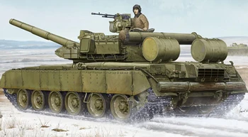 Trombitás 05581 1/35 orosz T-80BVD MBT Statikus Main Battle Tank Modell DIY Kit TH05701