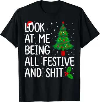 Nézd Meg, Hogy Minden Ünnepi, Shiiiiiiiiiits Karácsonyi Unisex Pulóver, T-Shirt
