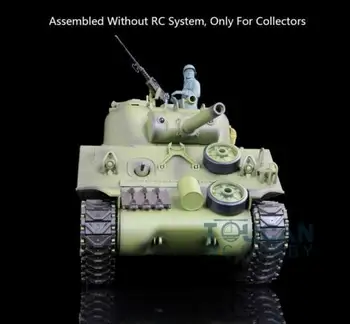 Heng Hosszú 1/16 USA M4A3 Sherman Statikus Tank Modell W/O RC Rendszer akkumulátor 3898 TH08765-SMT2