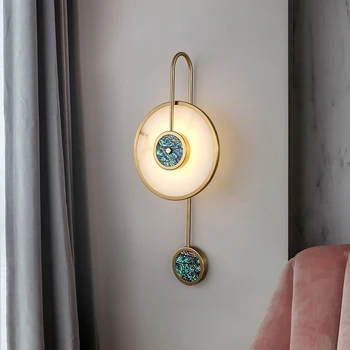 Post modern lámpák Északi márvány lámpa Kerek Luxus Nappali, Étkező, Hálószoba Éjjeli Háttér iroda dekoráció fény